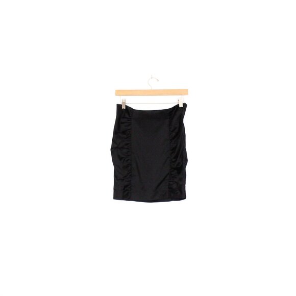 *H&M Y2K Rouched Black Mini Skirt - Picture 5 of 7